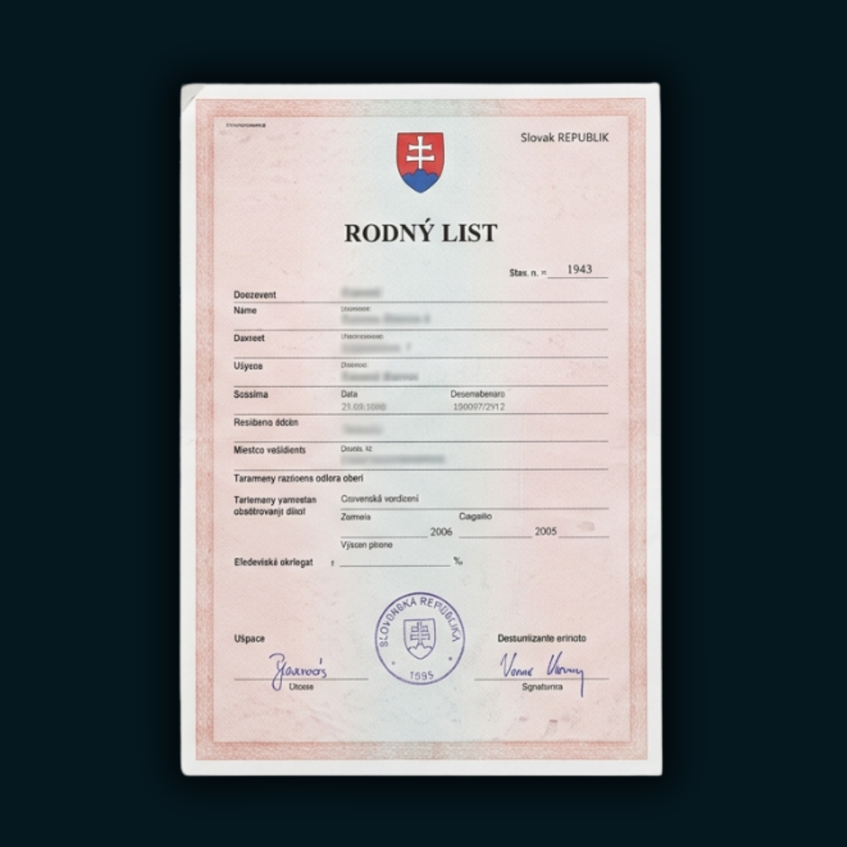 Rodný list (SK)